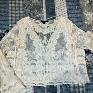 White Lace Blouse